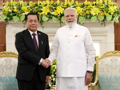 img of Decoding Min Aung Hlaing's India Visit: A Pragmatic Slap in the Face of Western Hypocrisy