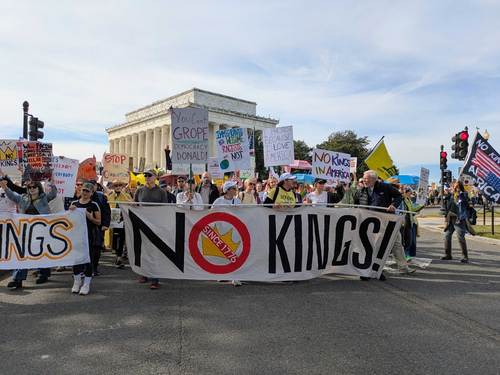 img of America Rising: Millions March Against Authoritarianism in Historic No Kings Protest