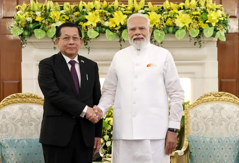 img of Decoding Min Aung Hlaing's India Visit: A Pragmatic Slap in the Face of Western Hypocrisy