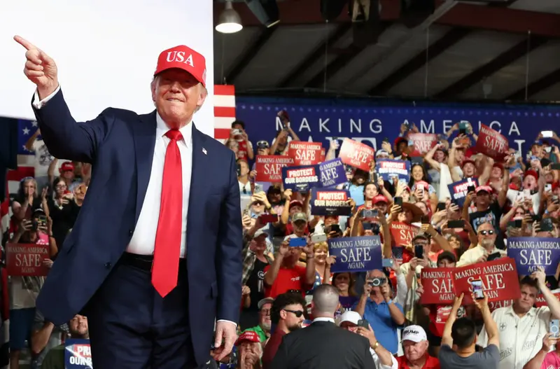 img of The Crimson Retreat: Trump's Rally Strategy Signals GOP Defensiveness
