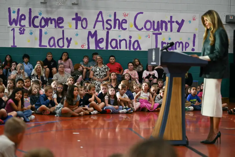 img of Melania Trump's AI Classroom Visit: A Symbolic Gesture in a Vacuum of Leadership